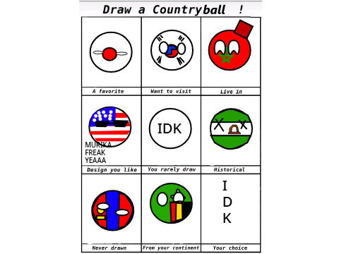 DRAW A COUNTRYBALL