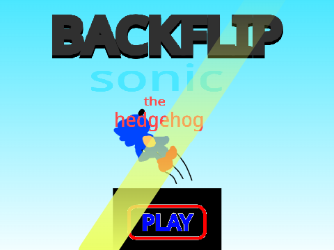 BACKFLIP SONIC THE HEDGEHOG