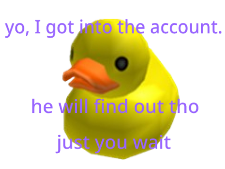 he knows...
