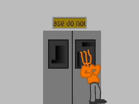 me chilling and leaning against the train doors