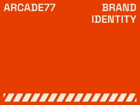 022 ✦ arcade77 brand identity.