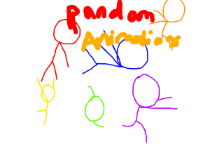 random animations: stickmen