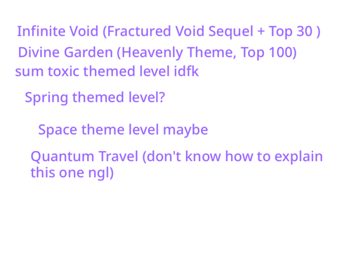 FUTURE LEVEL IDEAS