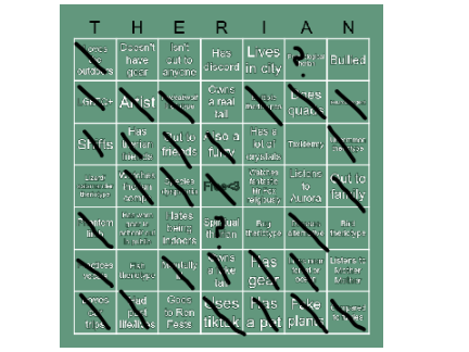 my therian bingo