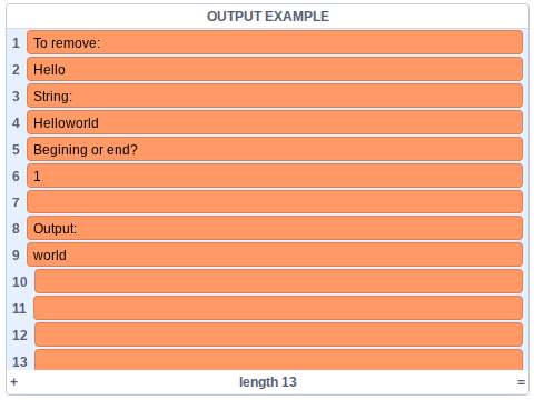 Remove word at end/ beginning of string with no lists
