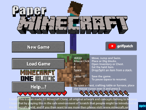 Paper Minecraft One Block (v1.1)