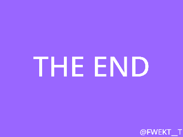 The end