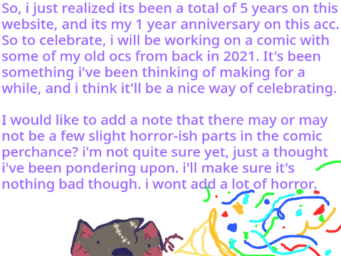 5 year anniversary on scratch??? o0o