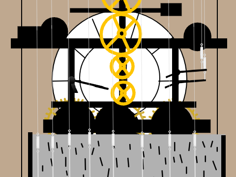 St Modwens clock mechanism