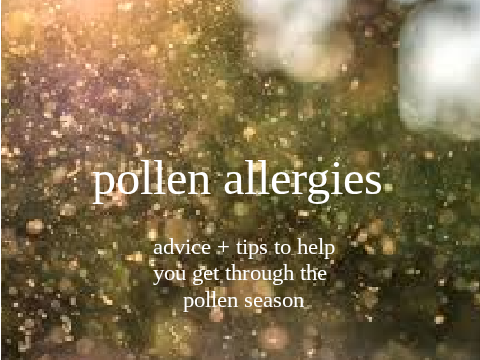Allergies? Here's some tips: