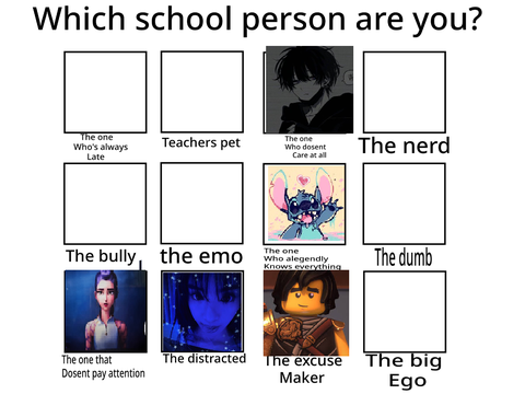 Which school person are you? remix remix remix remix