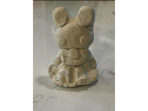 trying to make a ribbit sculpture