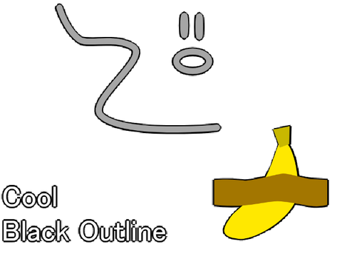 Cool Black Outline Effect