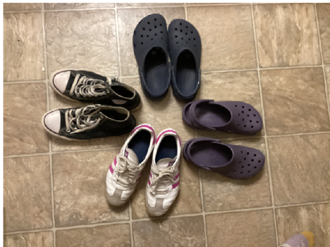 POV: it’s the end of the school year and your down to 4 shoes
