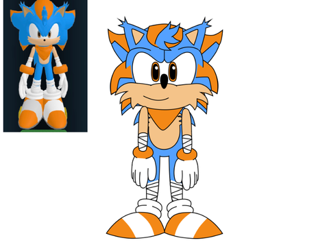 A vector of my old PolySonic OC on roblox
