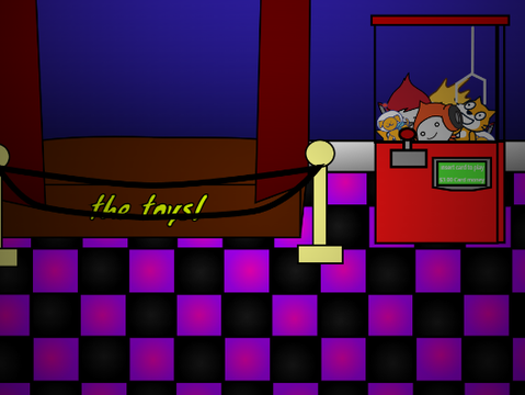 The toy's stage.