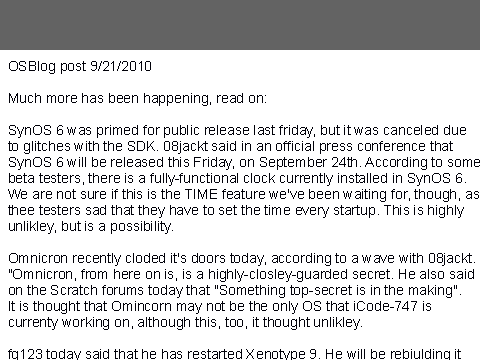 OSBlog 9-21-2010