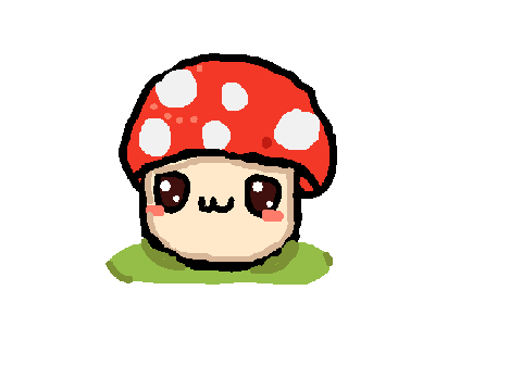 #TELL ME WHAT TO DRAW NEXT :D ALSO I DREW A MUSHROOM