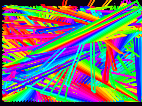 Rainbow Line Drawing 