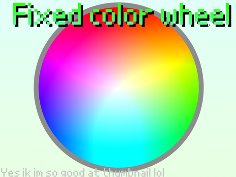 Fixed color wheel 