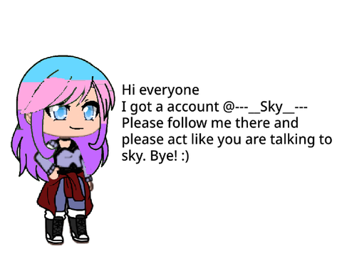 Sky has a account!! :)