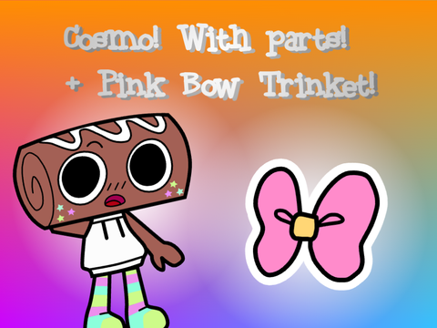 Dandy's World Cosmo vector! + Pink Bow Trinket