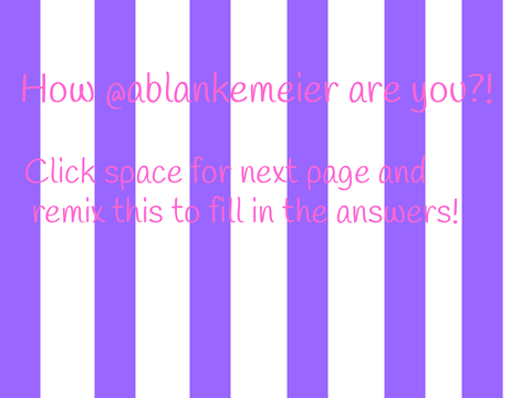 How @ablankemeier are you? remix
