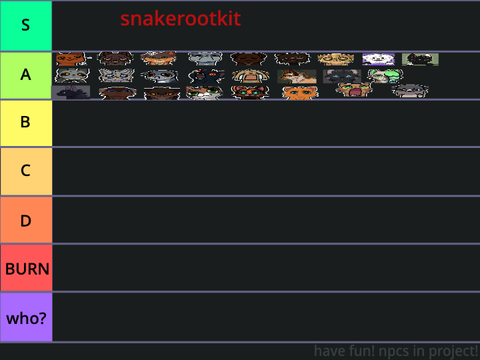 gens npc tierlist remix