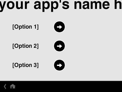 Eclipse App List Template