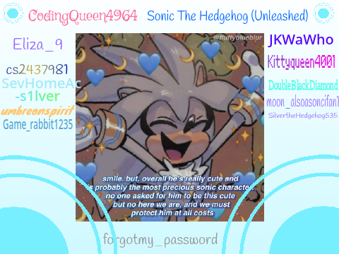Sign if you're a fan of Silver the Hedgehog !  remix remix remix
