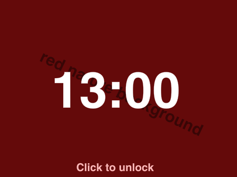 Red OS Lock Screen concept