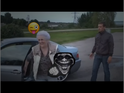 Grandma Drifts Guy's BMW M3