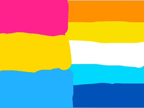 pan-oriented aroace flag remix