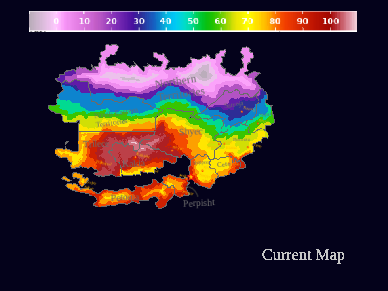Temperature Map of Kingdom of Shqipon