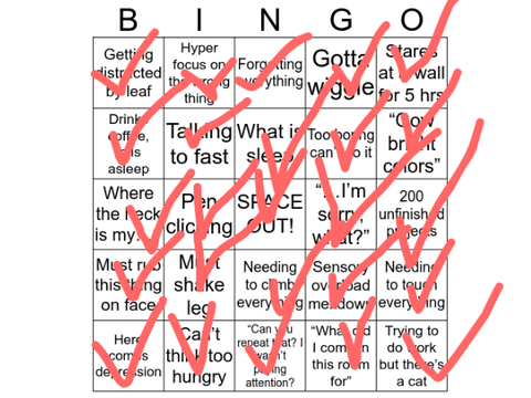 ADHD Bingo remix