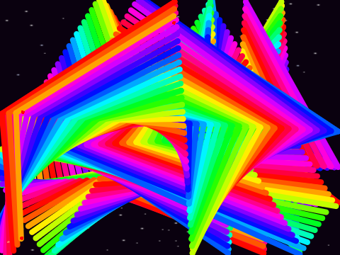 Rainbow Lines In SPACE