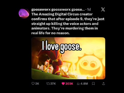 gooseworx *cough* tadc *cough* memes
