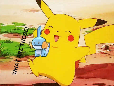 pixelated color mudkip