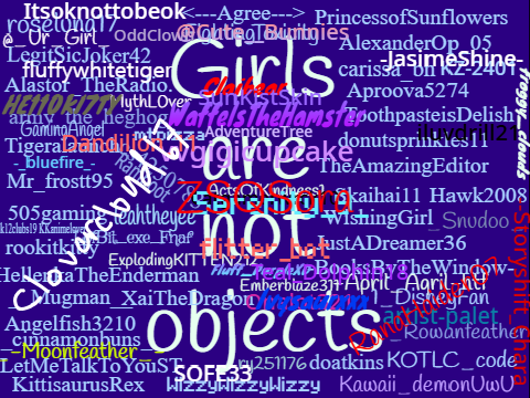 GIRLS ARE NOT OBJECTS! remix remix remix remix remix remix remix