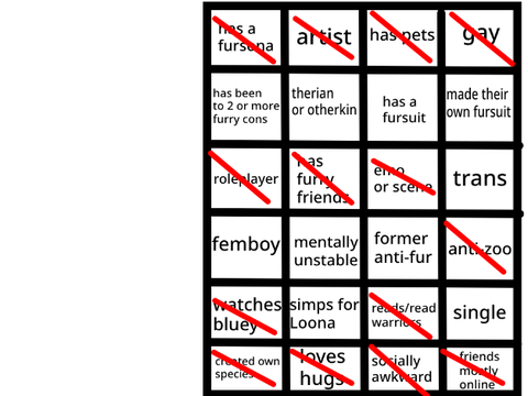 Furry Bingo!!