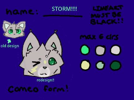 [LIMITED!!] cameos for my game-Storm
