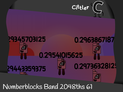 Numberblocks Band 2048ths 61