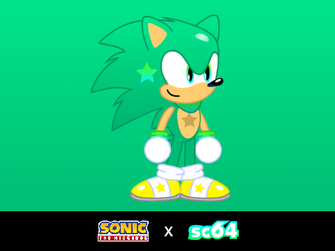 SC64: SC the Hedgehog Vector - My New OC