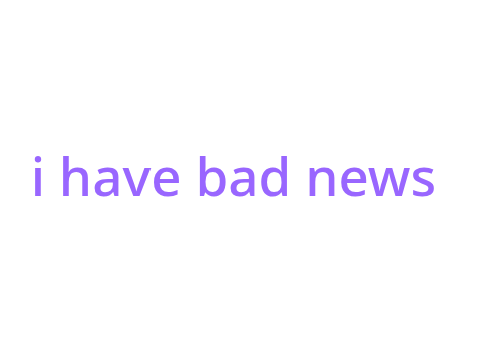 I have bad news remix