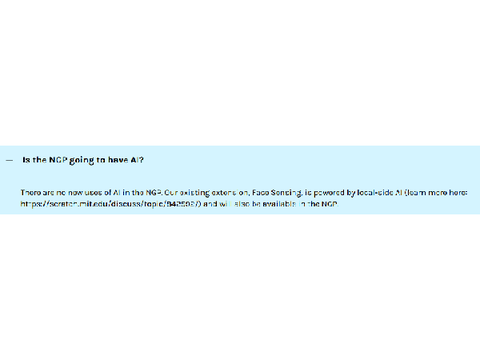 update about the whole ai on scratch situation