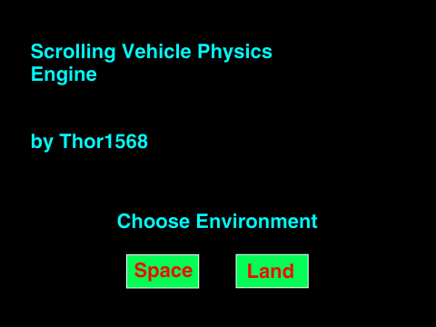 Scrolling Vehicle Test: BETA