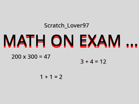 math on exam be like... #animation