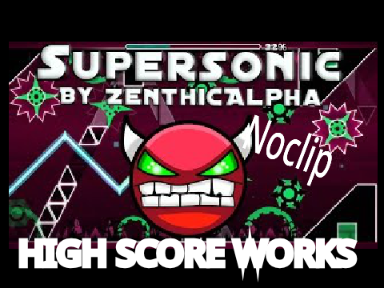 Geometry Dash Supersonic But the high score works