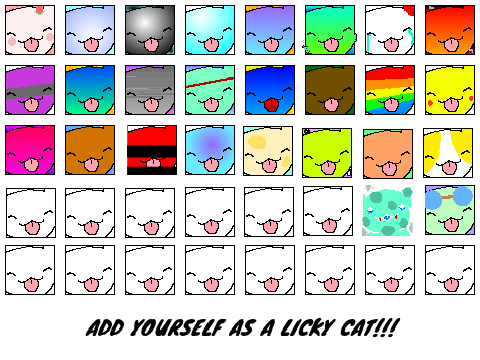 ADD URSELF AS A LICKY CAT REMIX (x25) remix copy