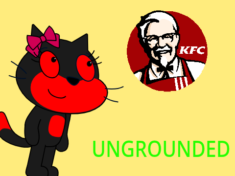 Evil Stephanie Cat behaves at KFC/UNGROUNDED